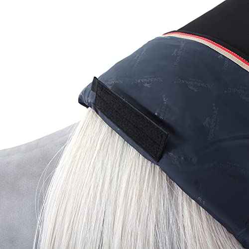 Horseware Rambo Supreme Hood 250g - zwart/oranje - Afbeelding 6