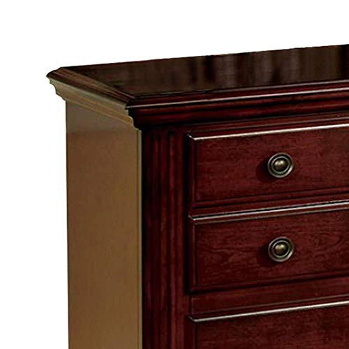 Benjara Gabrielle Ii Transitional Nightstand, Brown, Cherry #TOP3