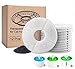 Hellosam Pet Fountain Filter Replacement - 12 Packs, Pet Water Fountain Filter, Pet Fountain Automatic Water Dispenser Filters Activated Carbon Drinking Water Fountain Filters Replacement (12PCS)
