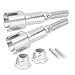 SPYMINNPOO RC Wheel Shaft Cups, Metal Rear Wheel Axle Differential Cup Shafts Adapter Drive Axle Cup Upgrade Parts for 1/16 16889A 16889 S1601 S1602 RC Car Model Toys