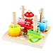 WFF Spielzeug Baby Baustein-Spielzeug Geometrische Form Matching Spielzeug Early Education Educational Baby Vier Sätze von Pillar Building Blocks (Color : 1piece)