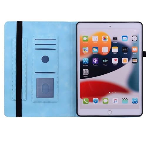 Étui pour Samsung Galaxy Tab S6 Lite 2024 bleu clair en cuir à rabat