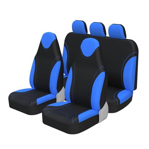 Housses sieges universelles 9 pieces bleues pour voiture Peugeot 605