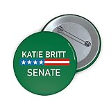 Katie Britt Button - Vote for Katie Britt for Alabama Senator with This Button - Green Small 1.25 inches Made in USA