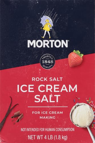 Morton Ice Cream Salt, 4 Pound Box
