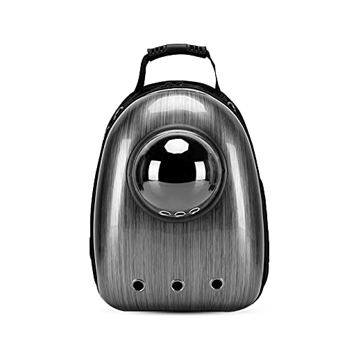 PETCUTE Sac à Dos de Transport pour Chat, Respirant et Imperméable Bulle Sac à Dos pour Animal de Compagnie,Sac à Dos Chat Chien avec Sac de Rangement pour Bouteille d'eau,Bandoulière Réglable Cover