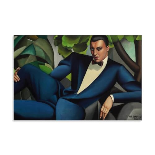 Portrait du marquis d'Afflito de Lempicka, toile 50x75 cm