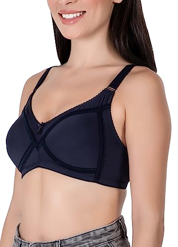 Image of Womens Seamless Padded Bra | Non Wired | Detachable Straps | Everyday Comfort | Full Coverage