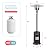 41,000BTU Patio Heater Propane Outdoor Heater with Portable Wheels Garden Heater Porch & Deck Heater Floor-Standing Commercial & Residential LP Gas Steel Power Coated ETL Certification (Mocha)