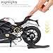 Risopen 1:12 Scale Motorcycle Model for Ducati V4S Model Alloy Metal Diecast Motorcycle with Sound and Light Mini Sport Motor Collection Gift for Adult (Black)