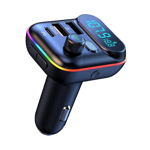 Transmisor FM para automóvil - Adaptador USB para coche | Receptor de radio inalámbrico | Adaptador de carga para automóvil | Adaptador de reproductor de música para automóvil | Transmisor M