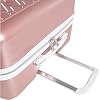 BEBE Women's Stella 21 Hardside Carry-on Spinner Luggage,Telescoping Handles, Rose Gold, One Size