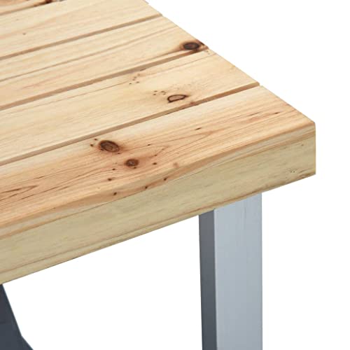 Table d'extérieur pliable vidaXL gain de place avec 4 sièges de camping - 5