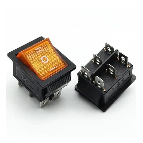 Interruptor basculante KCD4 con luz piloto de alta capacidad 16A para paneles 4