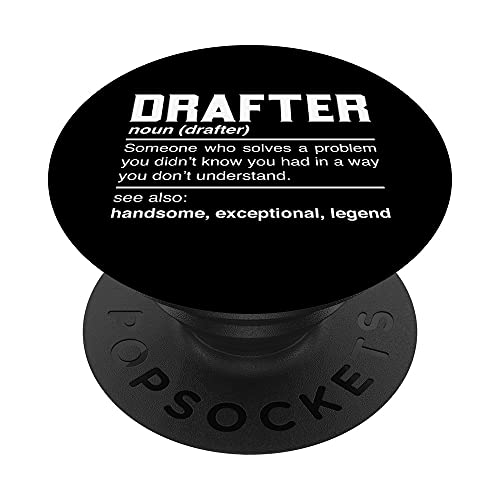 Drafter Definition Design - Author Writer Formulator Noun PopSockets PopGrip Intercambiable