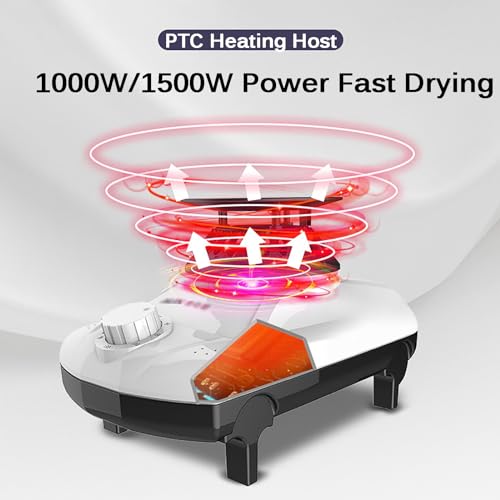 Draagbare Droger, Elektrische Wasdroger, Compacte Droger Draagbaar voor Kleding en Schoenen, Huishoudelijke Mute-verwarming (Size : 1500W) - Image 4