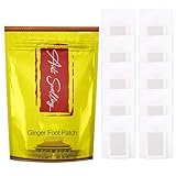Rosarden Ginger Foot Pads, 10pcs, Detoxifying Foot Care Patches for Unisex, All Skin Types, Targets Feet