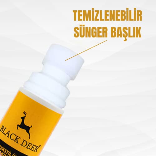 Black Deer Beyaz Ayakkabı,Deri ve Kumaş Boyası,Sneaker Beyaz Ayakkabı Temizleyici,Deri,Kanvas Boya 75 ML (2)