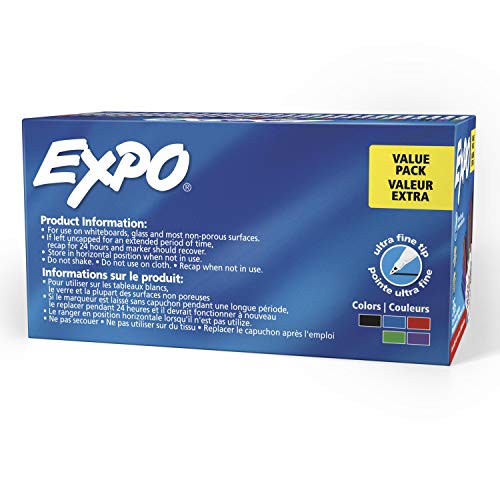EXPO Dry Erase Markers, Low Odor Ink, Ultra Fine Tip, 36 Count - For Whiteboards, Home, Office Essentials, School, Teacher Supplies - image 9