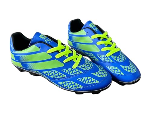 Image of Football Shoes Blue PVC Stud Football Shoes for Men