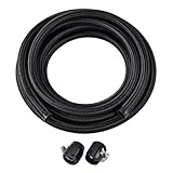 EVIL ENERGY 6AN Fuel Line Kit, with 6AN Hose Finisher Clamp Aluminium, AN6 Braided Nylon Fuel Hose CPE 3FT