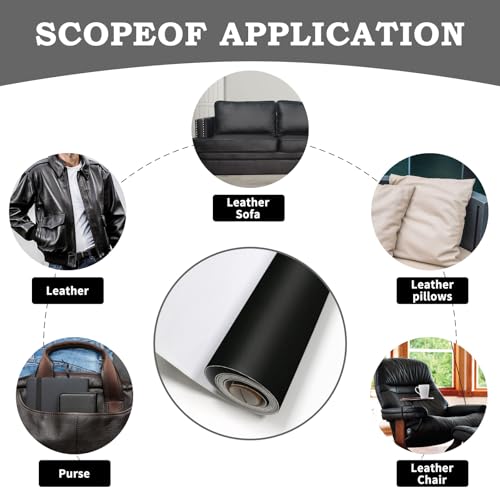 image for BSZHTECH Leather Repair Tape Self-Adhesive Leather Repair Patch for Co