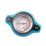 Healifty Engine Coolant Reservoir Cover with Watch Car Temperature Gauge Easy to Read Dial Thermometer