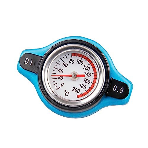 Healifty Engine Coolant Reservoir Cover with Watch Car Temperature Gauge Easy to Read Dial Thermometer