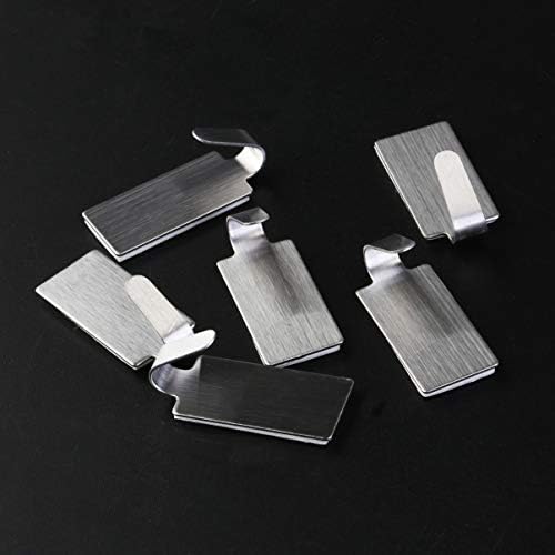 12pcs Stainless Steel Wall Hooks Versatile Towel, Door Hanger Curtain Hooks
