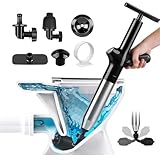 WIKIMO Rohrreiniger Druckluft Ausgussreiniger mit Hochdruck, Pressluft Rohrreiniger mit 5...