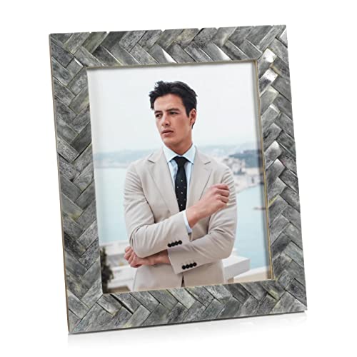 Zodax Mayfair Woven Bone Photo Frames (8X10) #TOP12