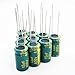 YUNGUI 10pcs 400V 15uF Capacitor,Electrolytic Capacitors 400V,15uF Aluminum Capacitors High Frequency Industrial Electrical Capacitors for DIY Soldering Electronic Projects 10x17MM