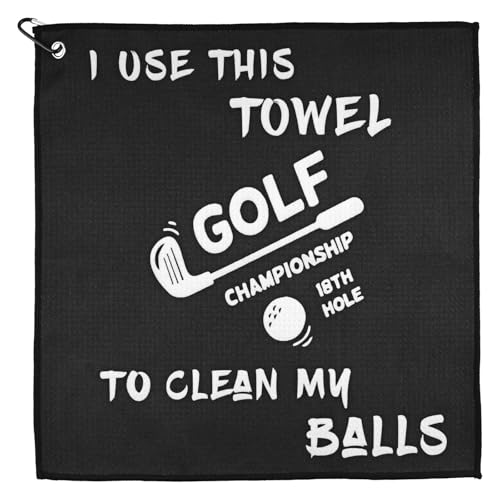 Weysoo Funny Golf Towel with Clip, Personalized Golf Towels 