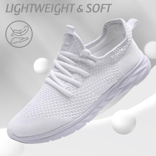 Image of WCIDFY Womens Running Tennis Shoes Lightweight Slip On Walking Sneakers | Comfy, Lace-Up, Easy to put on, Keep Feet Cool, Slip resistant, Daily errands, Workout, Jogging, Casual, Athletic