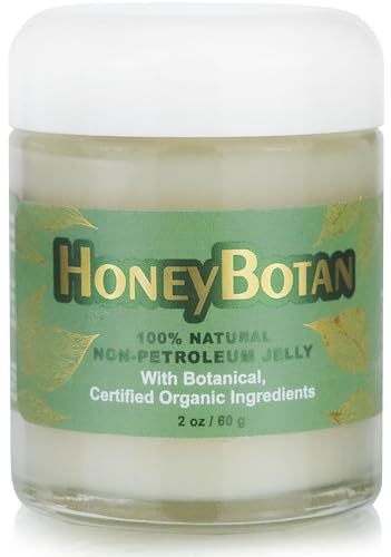 Beesaluxe HoneyBotan - 100% Natural Unpetroleum Skin Balm with Organic Ingredients - Petroleum Jelly Alternative for Lips, Hands, Baby Care, Makeup Remover, and More (2 Ounce)