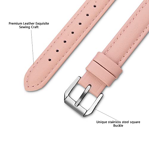 SEURE Leather Band Compatible with Apple Watch Strap 38mm 40mm 41mm 42mm 44mm 45mm,Women Men slim soft Bracelet Wristband for Series 8/7/6/5/4/3/2/1/SE - Image 4