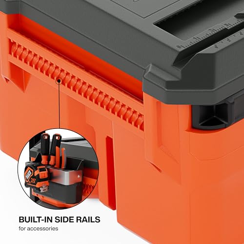 Klein Tools 54200MBX MODbox Medium Deep Tool Box, Heavy Duty Organizer with Removable Tray, Water and Debris Resistant, Stackable Module by KLEIN TOOLS - Image 6