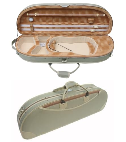 Vetimobato Violin Case 4/4 Full Size–Super Lightweight (1.74 kg) Wooden Hard Shell Case with 600D...