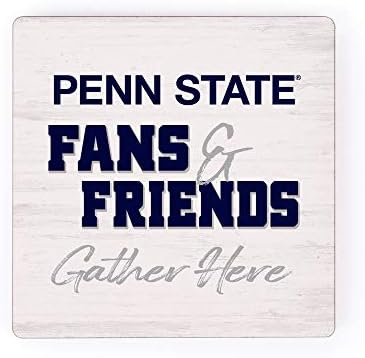 Penn State University Fans Friends Gather 2.75 x 2.75 Wood Refrigerator Magnet