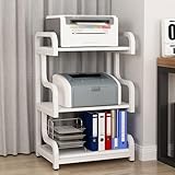 meuble pour chaine hifi occasion Rangement spacieux à 3 ou 4 niveaux : Chaque niveau supporte jusqu'à 45 kg, idéal pour les imprimantes, scanners ou équipements de bureau volumineux. Ses étagères spacieuses vous permettent de ranger papier, toner et fournitures de manière ordonnée et à portée de main pour travailler ou étudier efficacement.