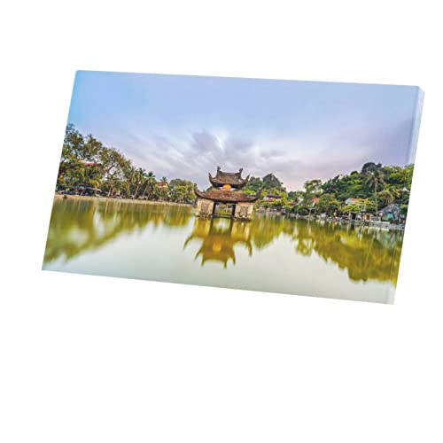 Toile pagode Viet-Nam bouddhisme pour un salon zen et relaxant