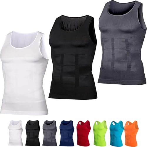 Shaperluv for Men, Shaperluv Tank 2.0 Mens, Shaper Tank for Men Big and Tall, Breathable Muscle Support