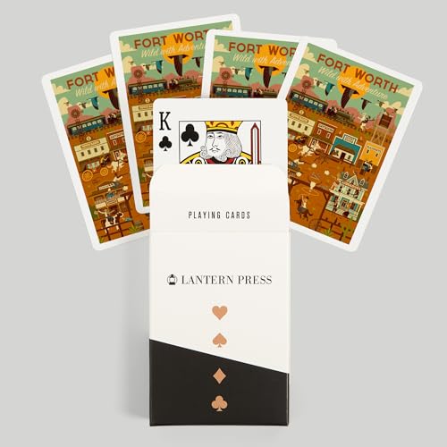 Baraja de 52 cartas poker Fort Worth Texas Geométrica miniatura 6