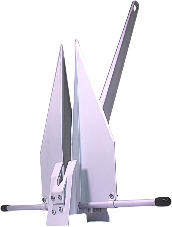 Premium Aluminum Fluke Style Anchor – 4 lb, 7 lb, 10lb, 47 lb | Fits Boats 16–68 ft | Ultralight Alloy with Dual Shank Angles (32°/45°) | Corrosion-Resistant