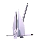 MarineNow Premium Aluminum Fluke Style Anchor – 4 lb, 7 lb, 10lb, 47 lb | Fits Boats 16–68 ft | Ultralight Alloy with Dual Shank Angles (32°/45°) | Corrosion-Resistant