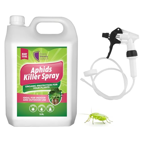 Aphids Killer Spray 2.5L | Large Plant Protection | Controls Aphids, Greenflies, Blackflies, Whiteflies, Fungus Gnats, Spider Mites & More | Ideal for Large Gardens & Greenhouses