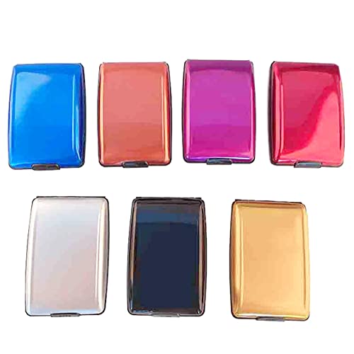 Carteira De Liga De Alumínio RFID, multifunções pacote de cartão, criativo escova dobrável, carteira