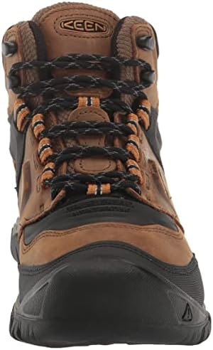 KEEN Men's Ridge Flex Mid Height Waterproof Hiking Boots, Bison/Golden Brown, 10 Wide | Image 1