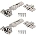 Blum CLIP top BLUMOTION Soft-Close Hinges, 110 degree, Self closing, Face Frame, with Mounting Plates (Full Overlay - 2 pack)