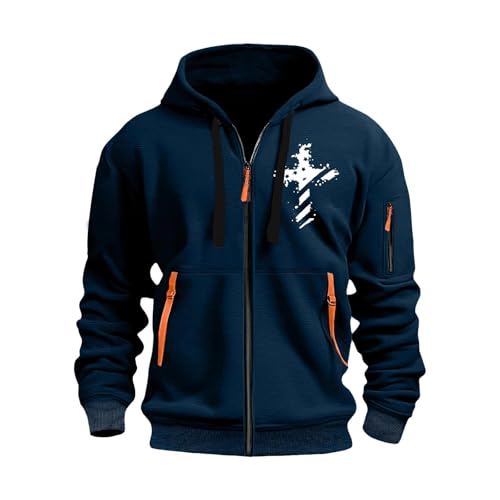 GDGTBNH Valentine Ropa Golf Hombre Sudadera Capucha Hombre Cazadora Hombre Camiseta Termica Hombre Jacket Hombre Sudadera Niña 14 Años Ideas Regalo Hombre Sudadera Pray Regalo Hombre Navidad Azul